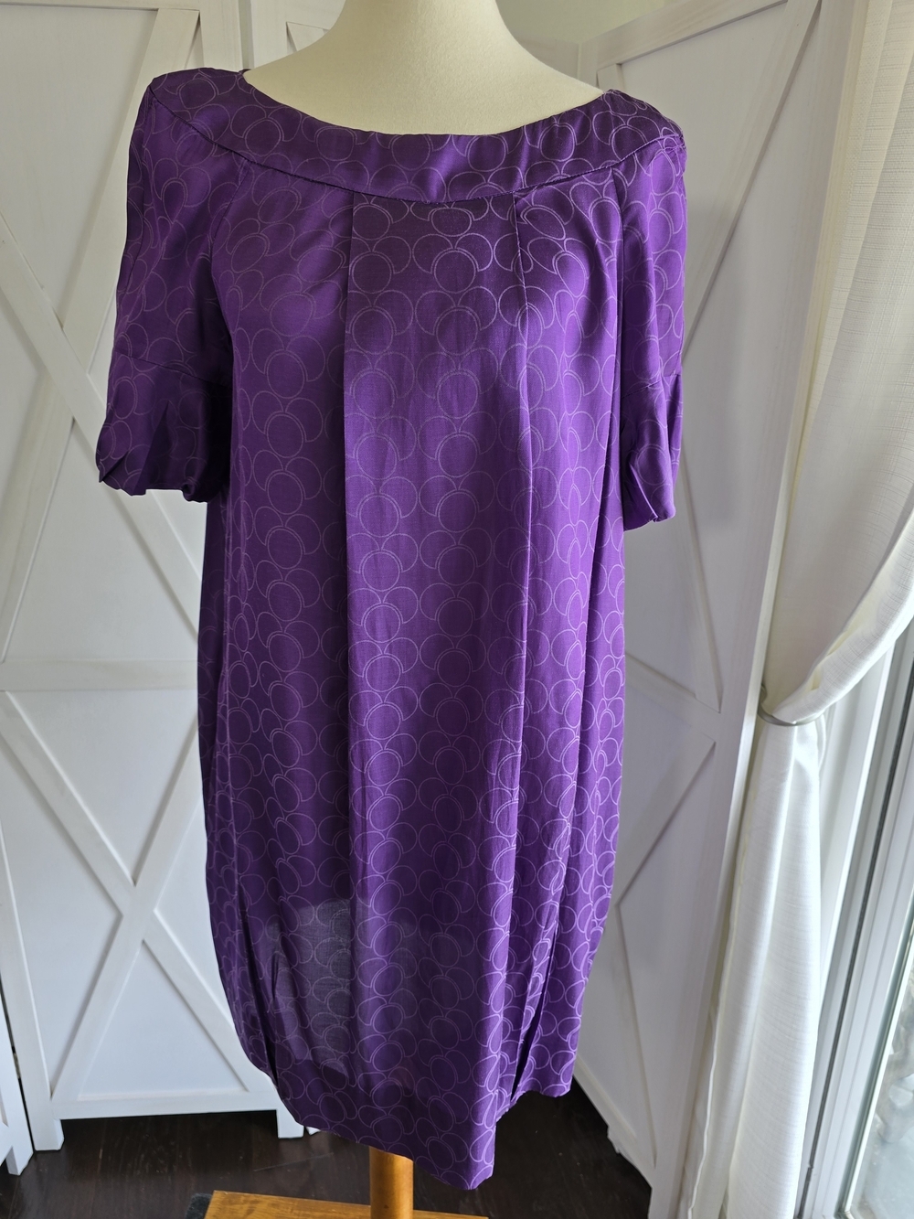 MARC BY MARC JACOBS Vintage Pleated Bubble Midi Dress with Short Sleeves